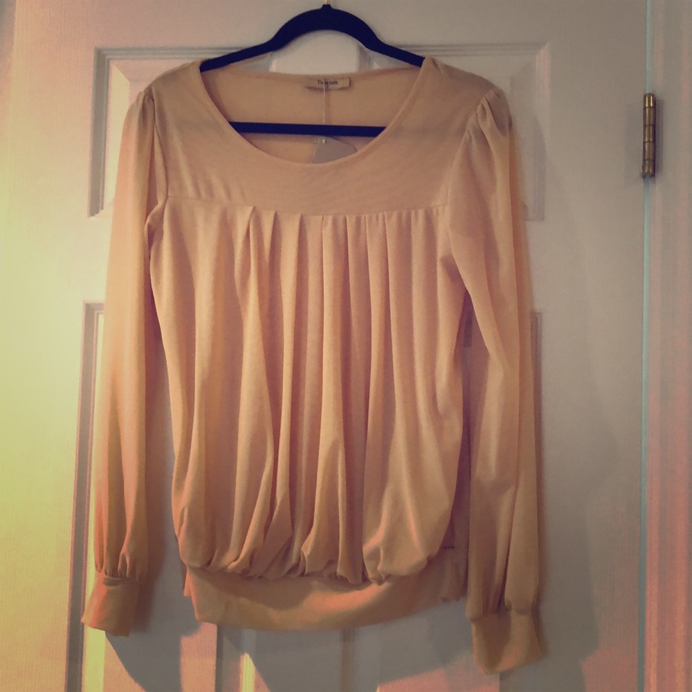 Peach blouse